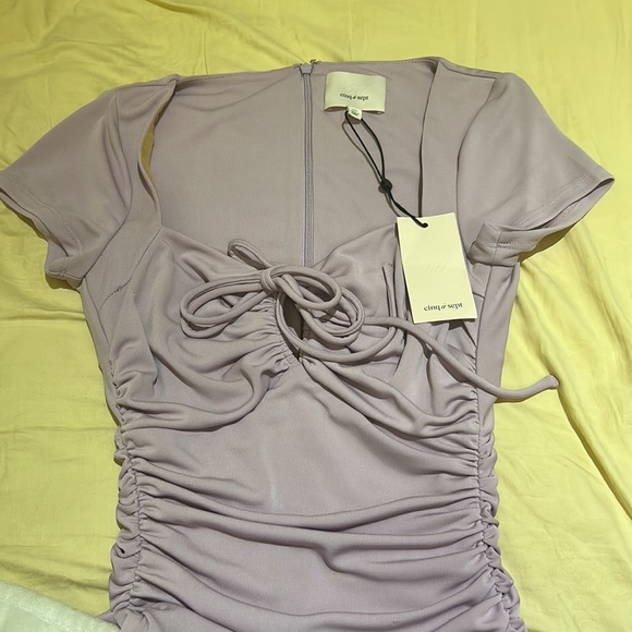 Purple Janis dress cinq a sept - Picture 2 of 3